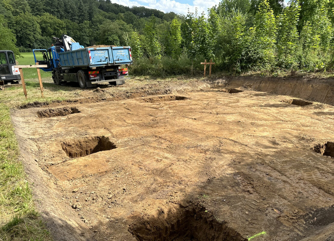 Préparation, terrassement et fondation L'Hoir Constructions