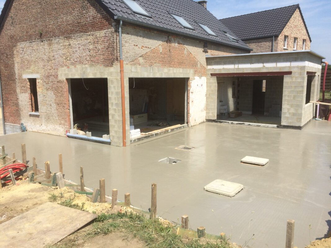 Rénovation dalle de béton L'Hoir